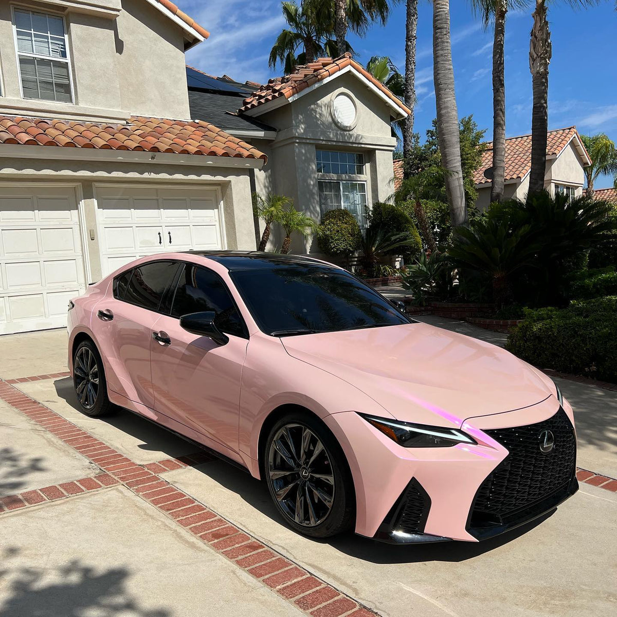 Candy Metallic Purple Pink Vinyl Wrap installed on Lexus IS Sedan (XE30 facelift) IS Sedan (XE30 facelift)