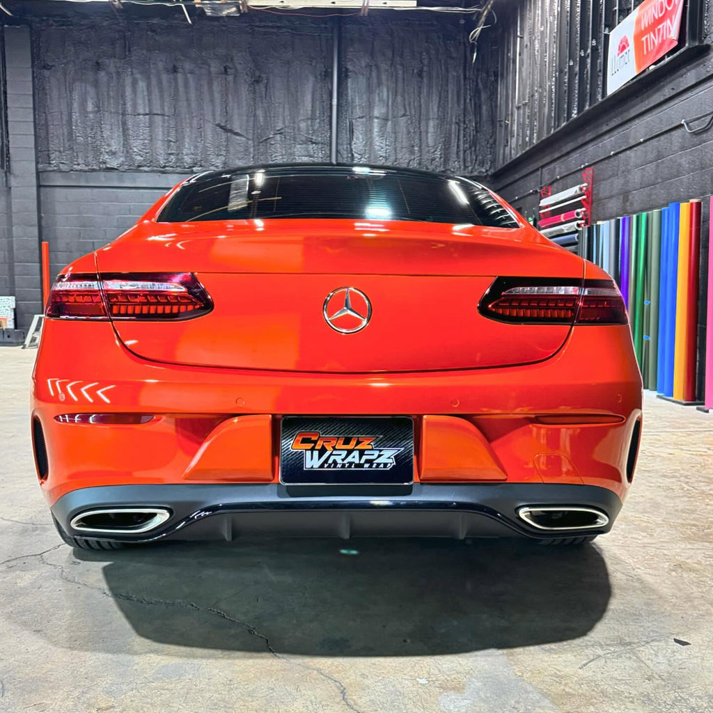 Glossy Metallic Bright Orange vinyl wrap