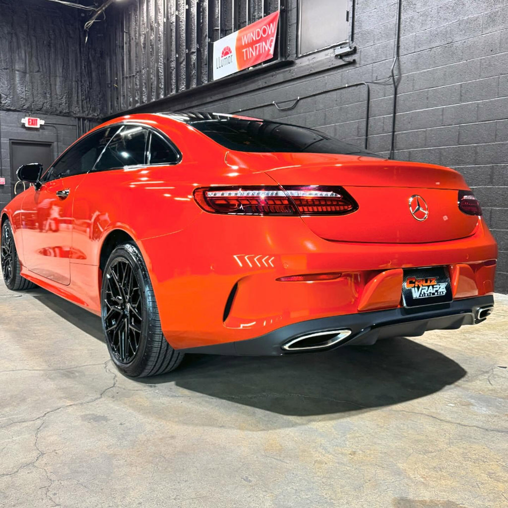 Glossy Metallic Bright Orange vinyl wrap