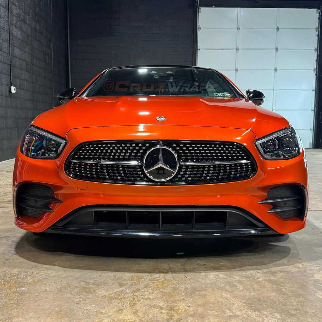 Glossy Metallic Bright Orange vinyl wrap