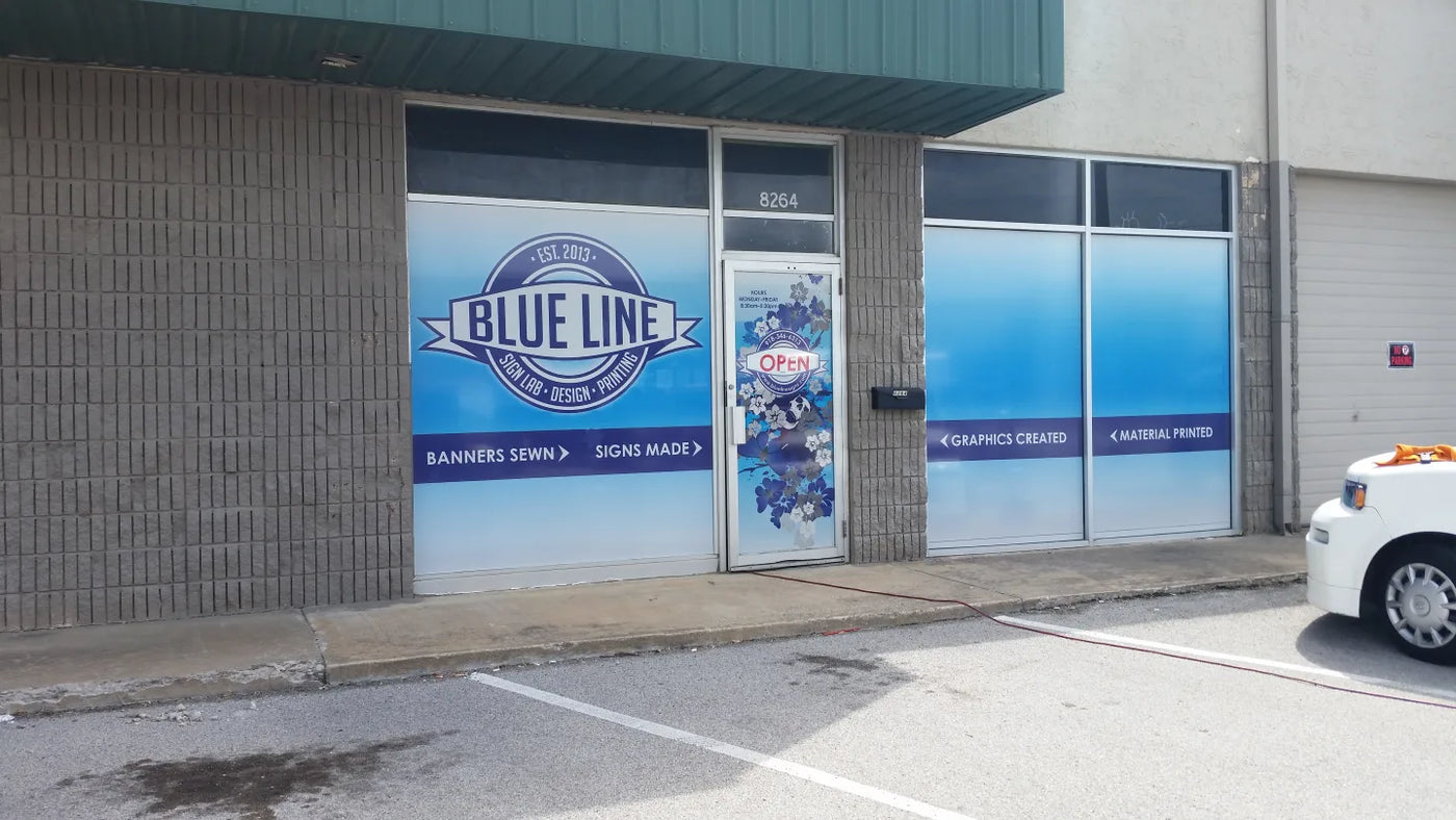 Blue Line Signs