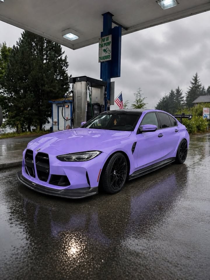 Gloss Lavender PPF installed on BMW M3 (G80) M3 (G80)
