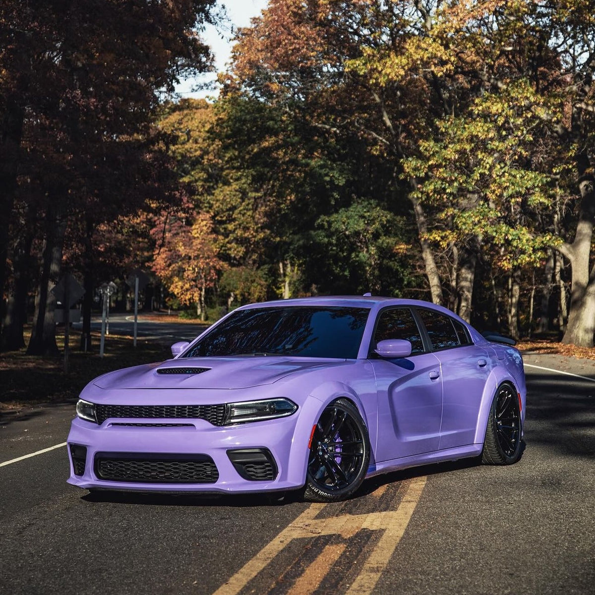 Gloss Lavender PPF installed on Dodge Charger SRT Hellcat Widebody (LD) Charger SRT Hellcat Widebody (LD)