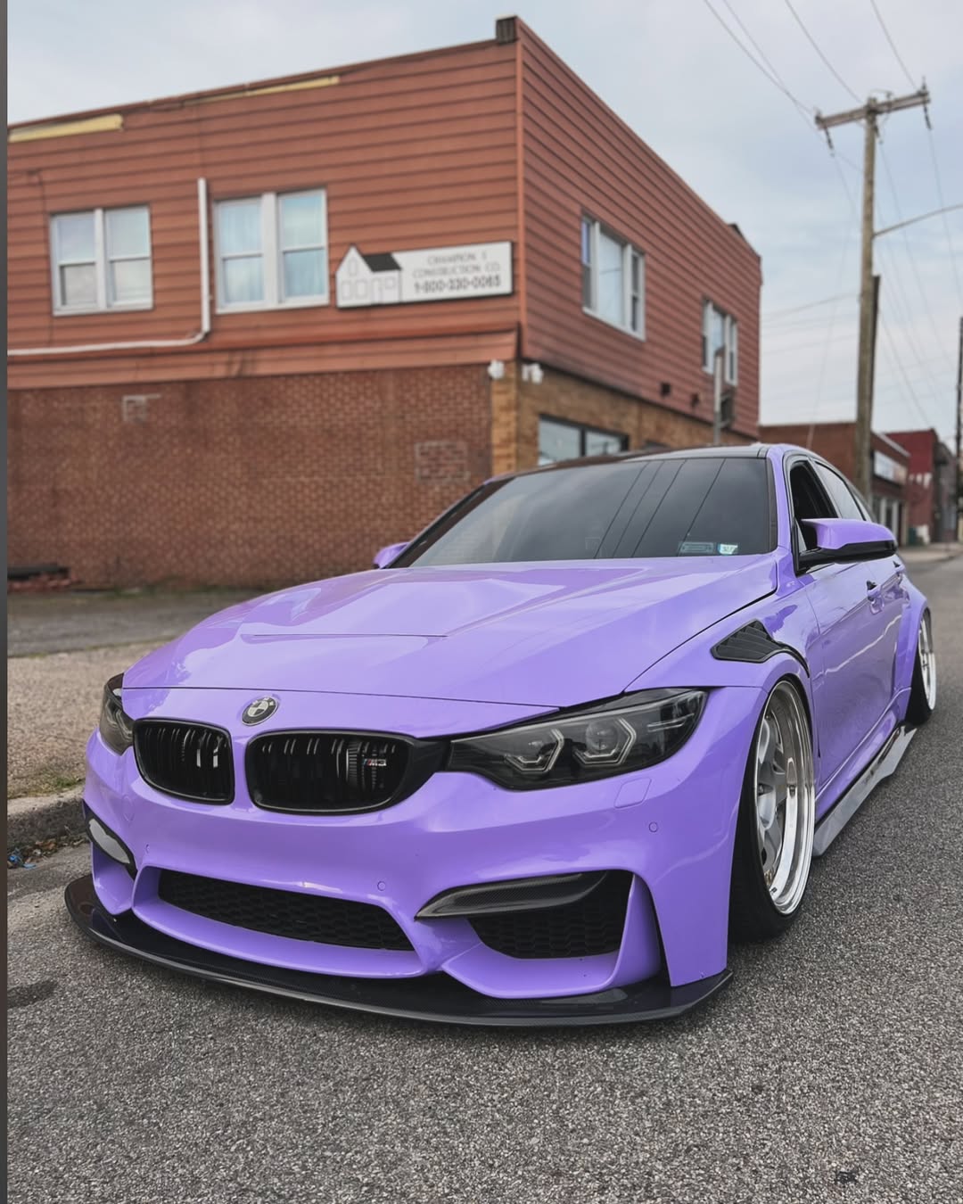 Gloss Lavender Purple Vinyl Wrap installed on BMW M3 (F80) M3 (F80)