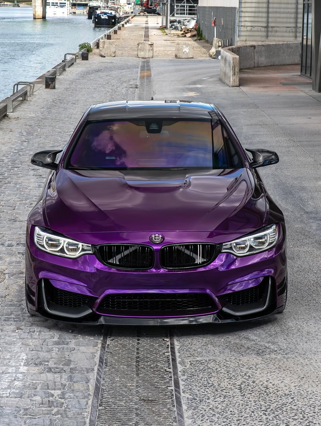 Gloss Metallic Deep Purple Vinyl Wrap installed on BMW M4 (F82) M4 (F82)