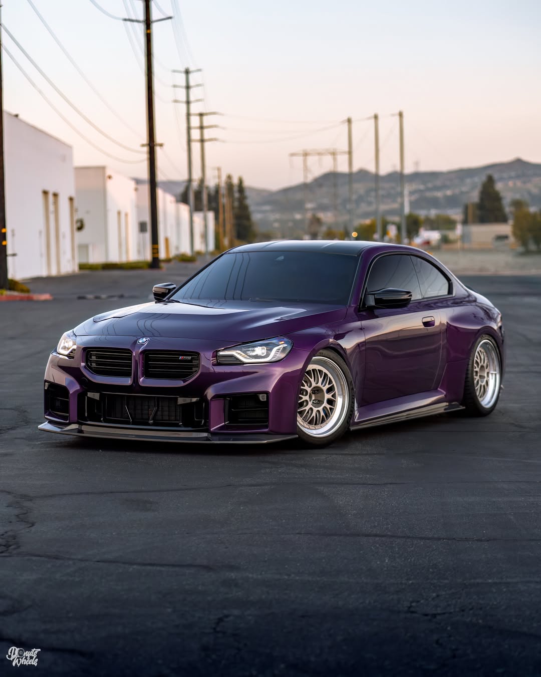 Gloss Metallic Midnight Purple Vinyl Wrap installed on BMW M2 (G87) M2 (G87)