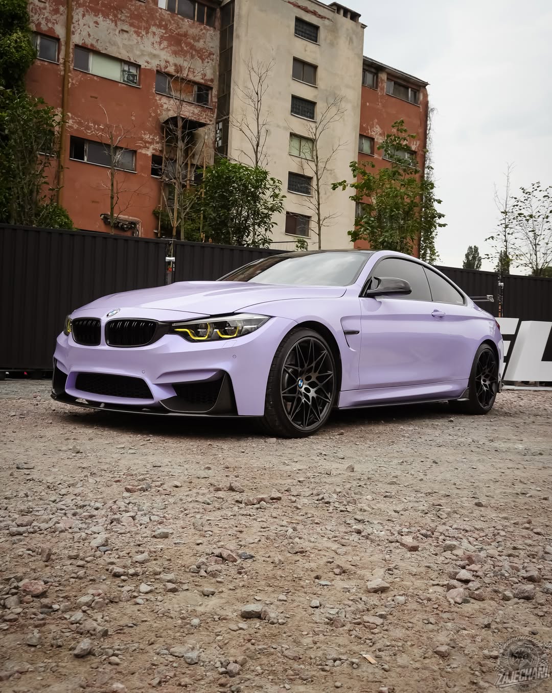 Gloss Pearlescent Lavender Purple Vinyl Wrap installed on BMW M4 (F82) M4 (F82)