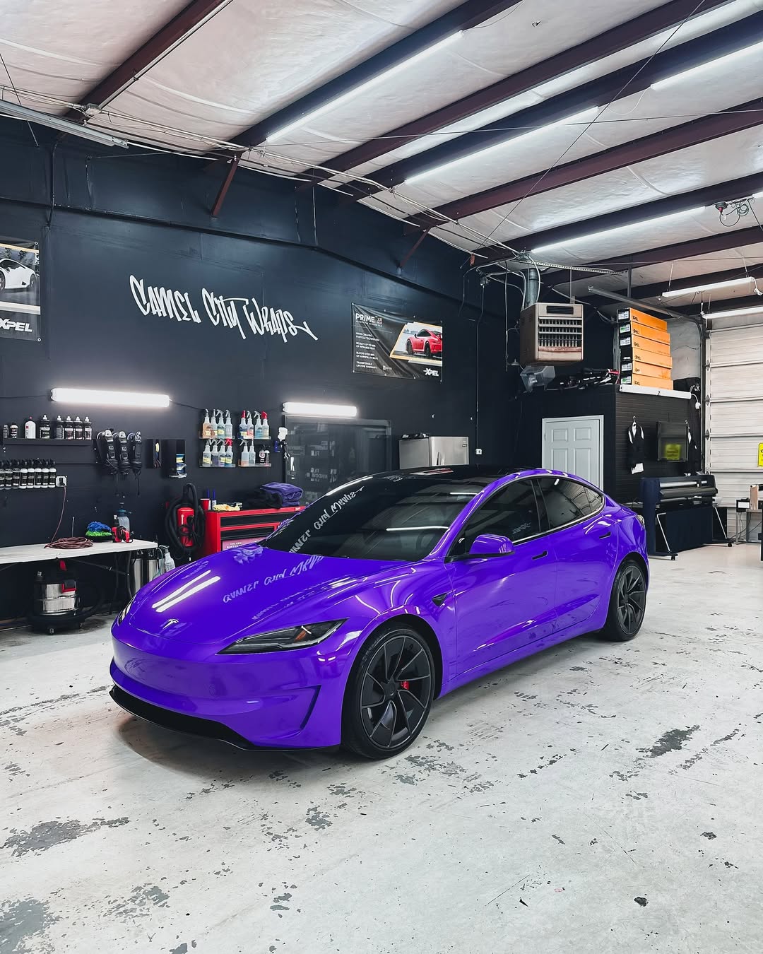 Gradient Fantastic Purple PPF installed on Tesla Model 3 (Highland) Model 3 (Highland)