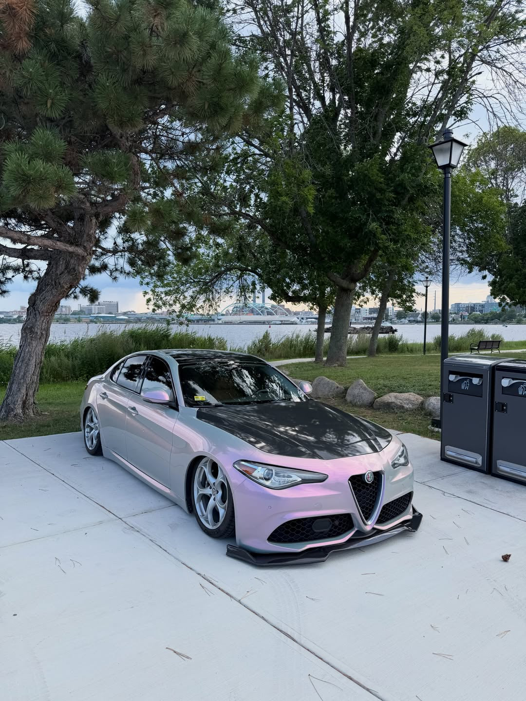 Gradient Purple Gray PPF installed on Alfa Romeo Giulia (952) Giulia (952)
