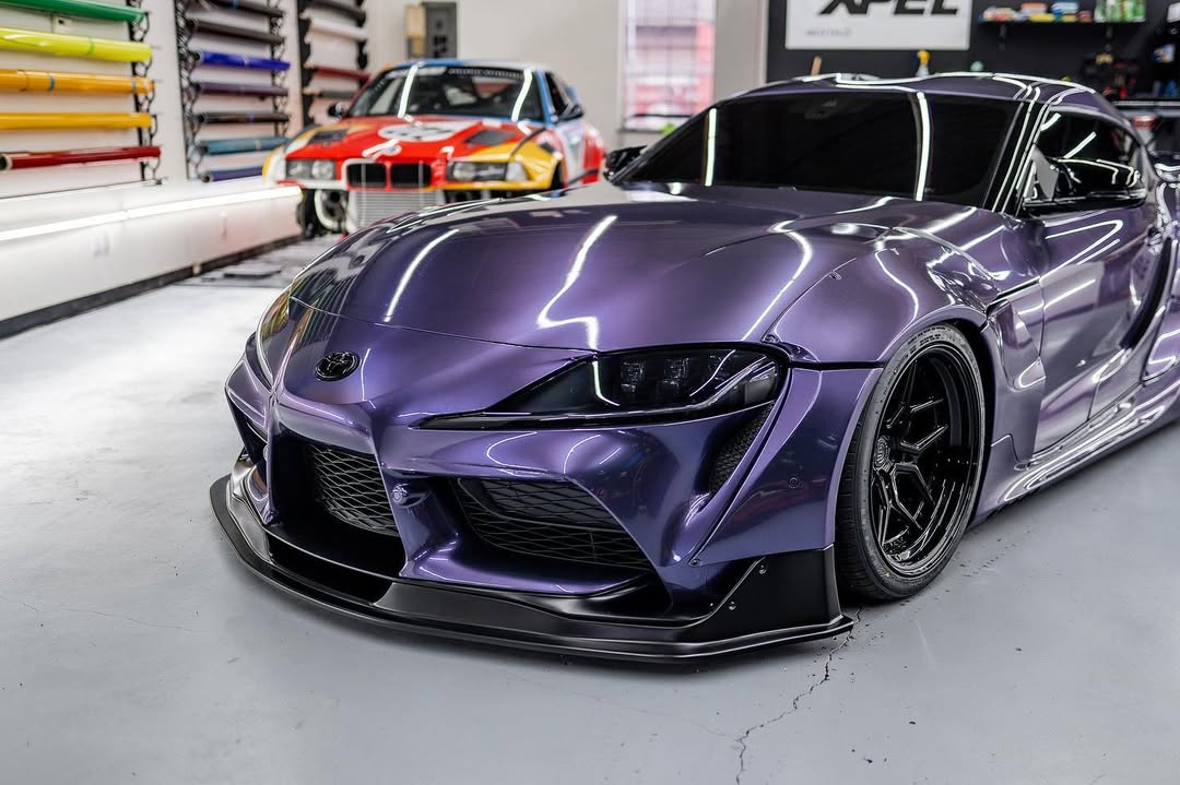 Liquid Metallic Spirit Purple PPF installed on Toyota GR Supra (A90) GR Supra (A90)