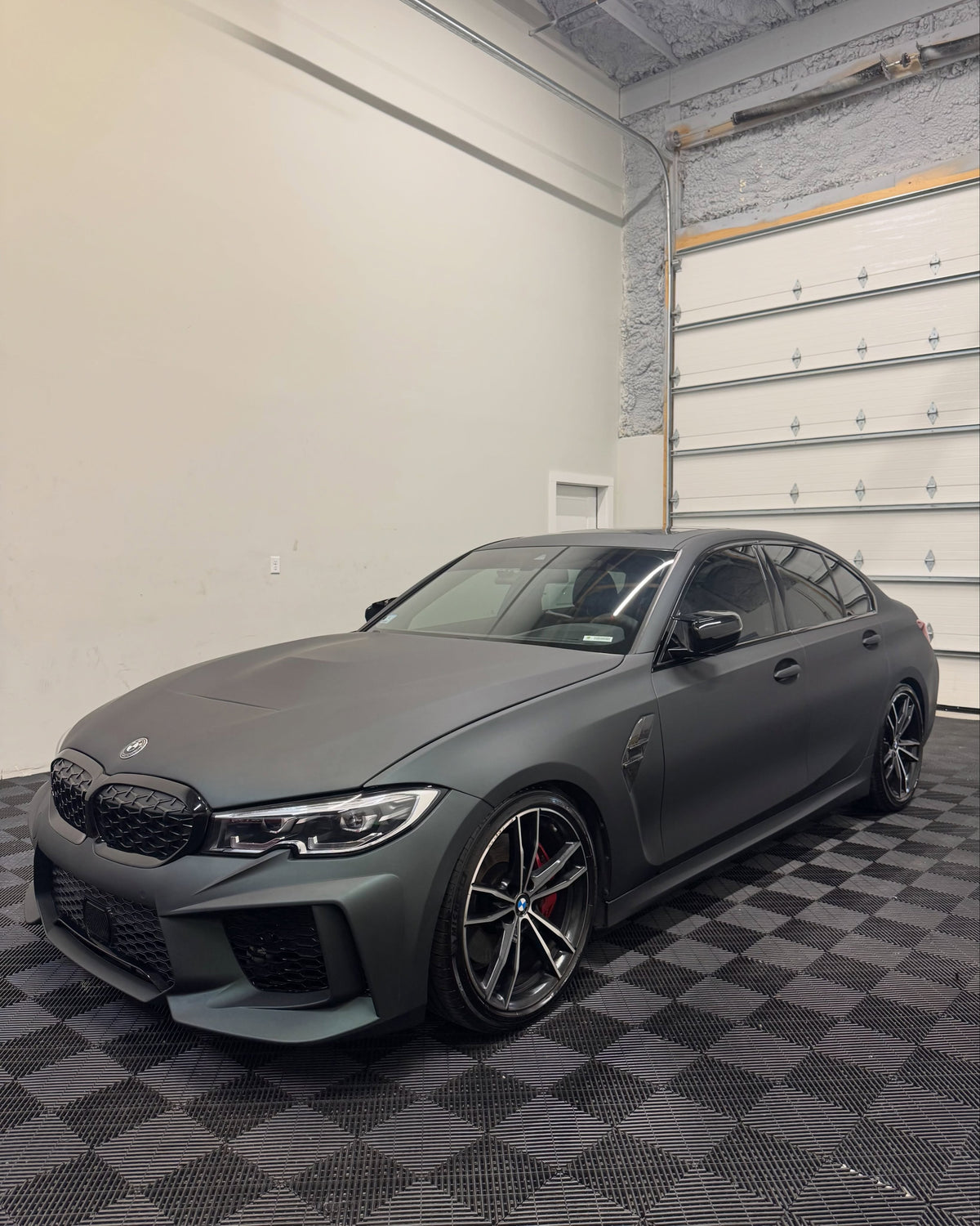 Matte Black Olive Vinyl Wrap installed on BMW 5 Series Sedan (G30 LCI) 5 Series Sedan (G30 LCI)