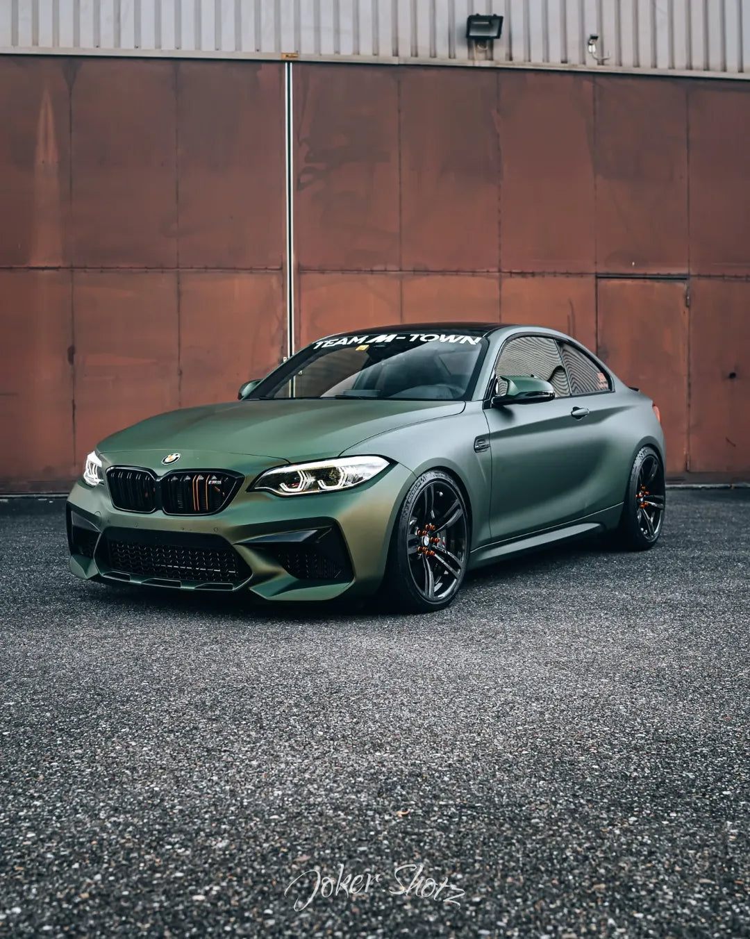 Matte Metallic Dark Green Vinyl Wrap installed on BMW M2 (F87) M2 (F87)