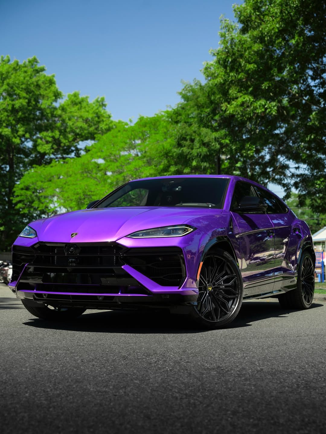 Metallic Marvelli Purple PPF installed on Lamborghini Urus Urus