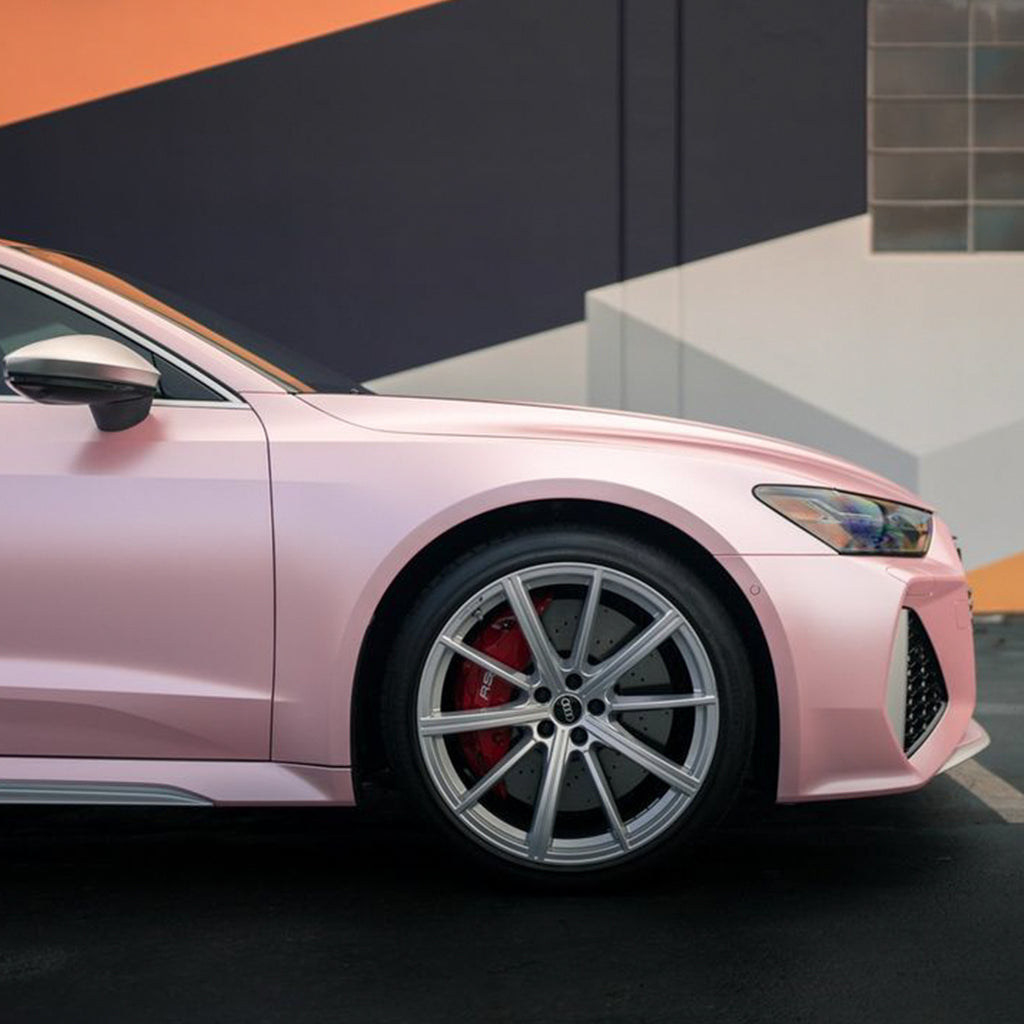Satin Metallic Blush Pink Vinyl Wrap