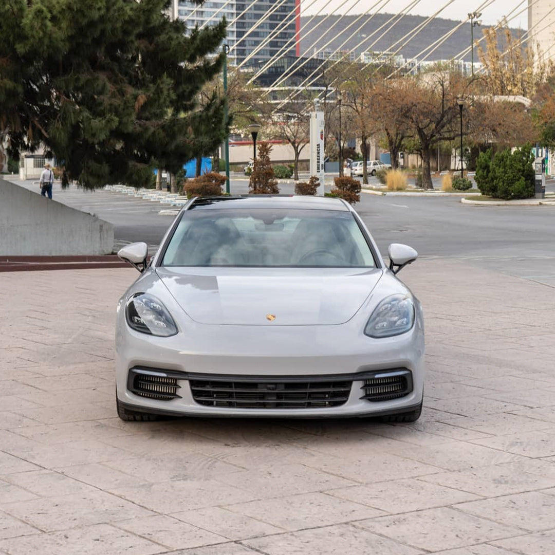 Panamera|High Glossy Bright Gray Vinyl Wrap|Eowrap