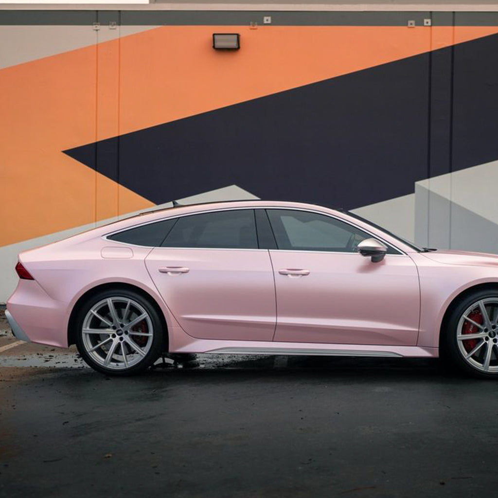 Satin Metallic Blush Pink Vinyl Wrap