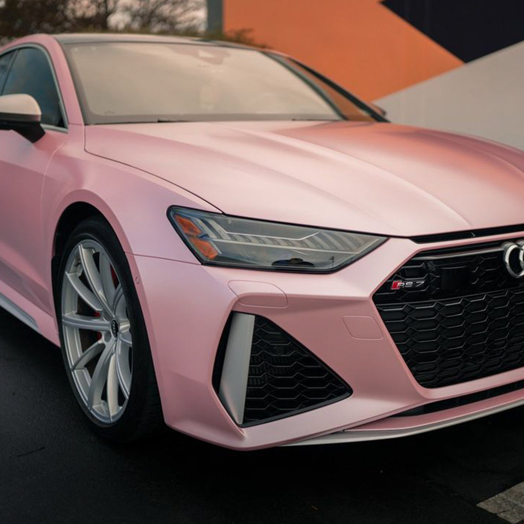 Satin Metallic Blush Pink Vinyl Wrap